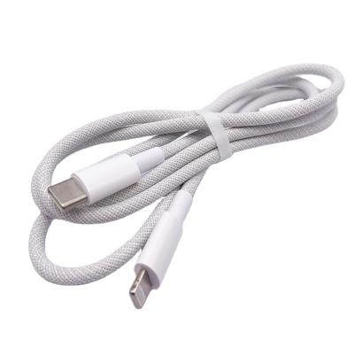 China Resist 20 Bold copper wires nylon braided jacket PD20W 9V/2.2A usb c usb c to light up cable for iphone for sale