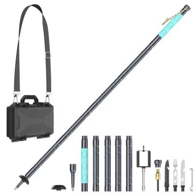 China 6063 Aluminum Alloy Camping Multifunctional Trekking Pole Set For Mountaineering Hiking for sale