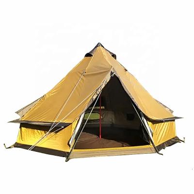 China Straight Bracing Type Waterproof Outdoor Camping Portable Round 3000mm Mongolian Yurt Ger Bell Tent UV50+ for sale