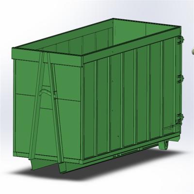 China Resource Recycling Industry 10T-30 CBM Customized Sorting and Classification Dump Hook Lift and Waste Transport Cargo Bin for sale