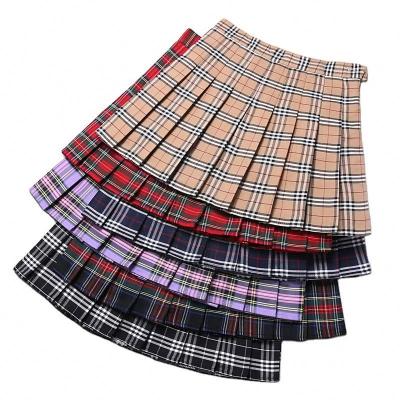 China College Style Breathable Hot Selling Pants Inside Mini Tennis Women Pleated Skirt Girl Short Skirts for sale