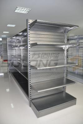 China Grocery Display Rack , Retail Shop Display Racks Modular Design Elegant Tone for sale