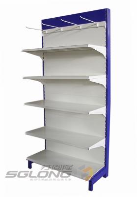 China Multifunctional Grocery Display Rack Powder Coated High Grade Cold Rolled Sheet Material for sale