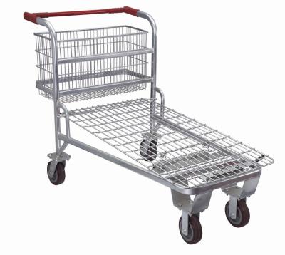 China Retail Logistics Grocery Store Shopping Cart CE Rohs Certification Steel Material for sale