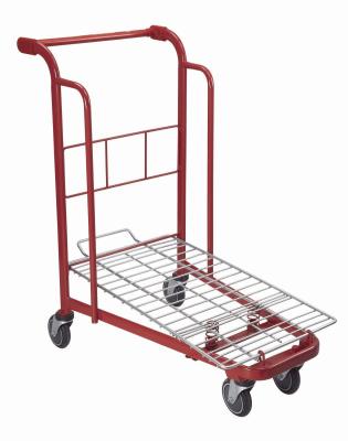 China Comfortable Handle Utility Shopping Cart , Store Shopping Cart 180 Litres Volume for sale