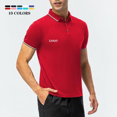 China Anti-Wrinkle Custom Design Your Own Brand Polo T-Shirt Men's Polyester Quick Dry Breathable Leisure Sports Golf Polo Shirts Mens for sale