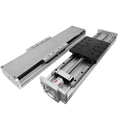 China 100mm-2000mm double slider automatic cnc linear guide cnc linear guide rail xyz guide electric linear table GT150-20 100mm stroke for sale