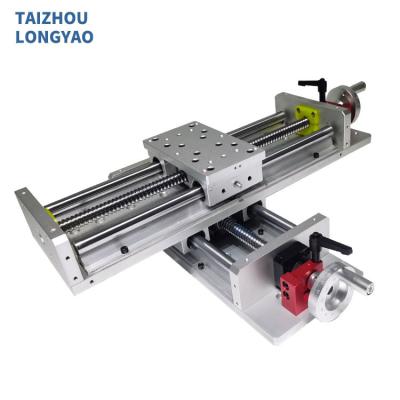 China Multifunction custom x/y step motorized stroke 600mm linear manual rail LYKR100s cross linear CNC slide guide module for sale