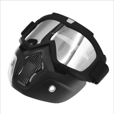 China Wholesale Adjustable Acetate Kingtae Motorcycles Goggles With Mask for sale