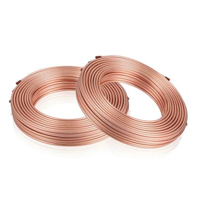 China Copper Ac Pipe Copper Coil Pipe ASTM B280 C12200 C2400 Pancake Copper Coil Tube AC Strip Air Conditioner Refrigeration C for sale