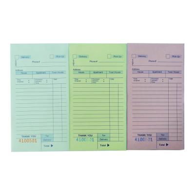 China Carbonless Carbonless Paper Customizable Restaurant Guest Check, Duplicate Book, Waiter Order Pad Book for sale