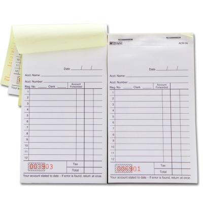 China paper & Customizable NCR Invoice / Carbonless Sample Cardboard Custom Carbonless Printing Guest Check Book for sale