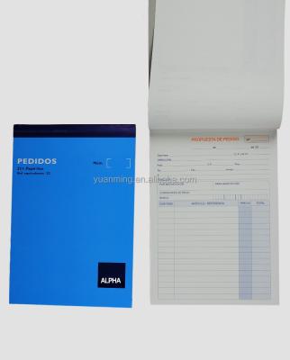 China Company Vendor Bond Paper 350g Board Fast Duplex Bookkeeping Receipt Book With CMYK Cover For Hotel Company for sale