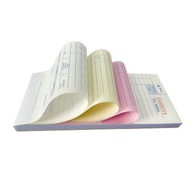 China Offset Paper Carbonless Printing 3 Ply Copy Paper Invoice Receipt Book Printing Purchase Order Carbonless Triplicate Order Pad Forms / Guest Checkbook for sale