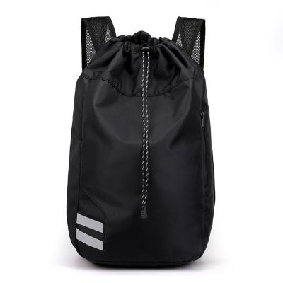 China Custom Logo Waterproof Travel Bag High Capacity Gym Bag Drawstring Basketball Backpack Outdoor Sports Bags for sale