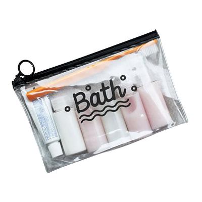 China Fashionable Zipper Skin Care Cosmetics Organizer Portable Travel Makeup Bag Toiletry Bags Organizador De Maquillaje PVC Clear For Women for sale