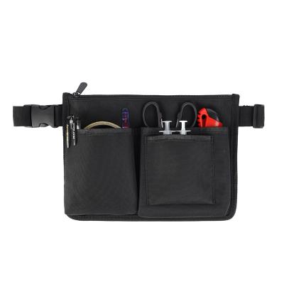 China Custom Anti-theft Oxford Portable Medical Belt Logo Kit Nurse Pocket Pussy Pack Organizer Nurse Waist Service Bag for sale