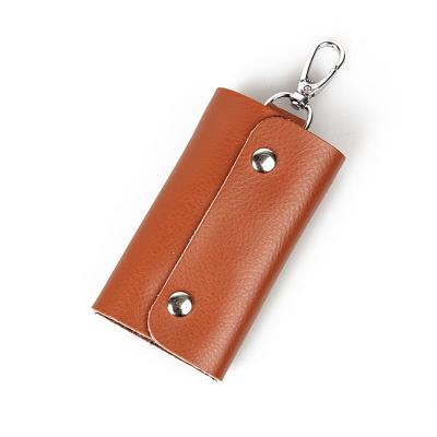 China Luxurious Fashion Multifunctionl Holder Organizer Main Case PU Car Key Case Unisex Leather Wallet for sale