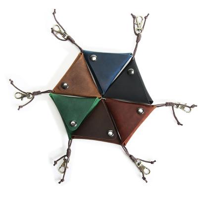 China Wholesale Waterproof Cheap Wallets Cute Creative Triangle High Quality Small Purse Leather Women Coin Purse for sale