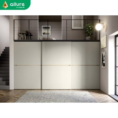 China Durable Appeal Bedroom Lemari Pakaian Sliding Door Wardrobe Closet Foldable Plastic Cabinet for sale