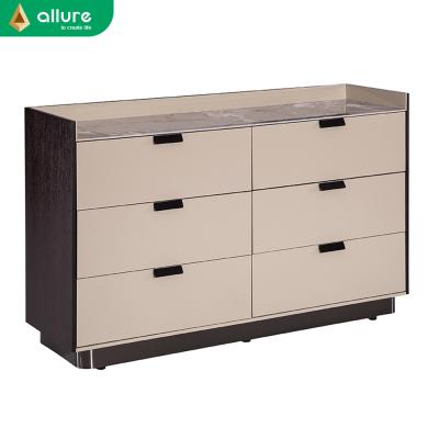 China Latest Design Hotel Design Hot Classic Luxury Home Furniture Modern Allure Sideboard Cabinet Environmentally Friendly Storage for sale