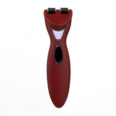 China Skin Tightening Roller EMS Multifunctional Electric Facial Face Lift Massager Face Cutting Roller For Anti Aging Wrinkles for sale