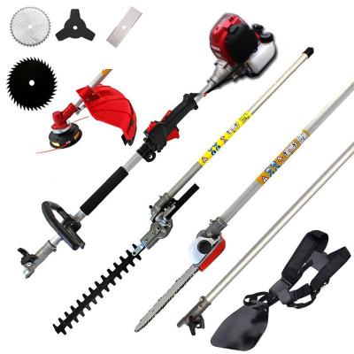 China 2021 High Quality 4-Stroke 6 in 1 Multi Tool Backpack Brush Cutter 4 Stroke GX35 Engine Gasoline Strimmer Grass Cutter Factory Sale for sale