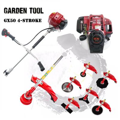 China 4-Stroke 2021 New 7 In 1 Bicycle Handle GX50 Multi Tool 4 Stroke Engine 47.9cc 1.47KW Sweep Cutter Grass Trimmer CE Approved for sale