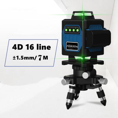 China 2021 New Professional Grade 4D Laser Level 20HW Green Beam 360 Smart Upgrade Line 16 Vertical And Horizontal Intelligent Control 15 x 8.5 x 13cm for sale