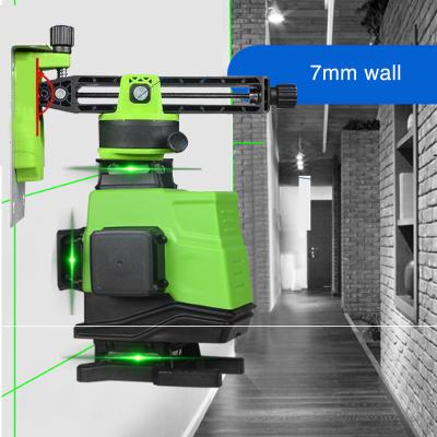 China 2pcs 5000 MAH Battery German 520NM Laser Level 16 Super Powerful 4D Green Line 360 ​​Horizontal And 300x200x200mm Vertical Lines for sale