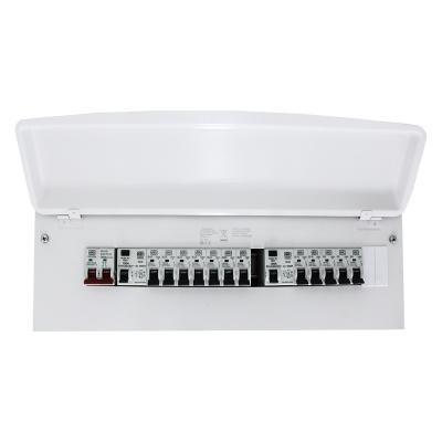 China Metal Mk SENTINEL Surface Mounted Metal MCB Distribution Box Slot Load Consumer Unit For UK Market for sale