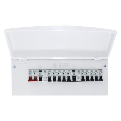 China Metal SENTINEL Mk Elegantly designed 16 WAY MCU WITH 100A SWITCH and 2 AC 10 X 63A 30mA RCD metal consumer unit for sale