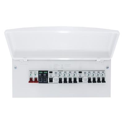 China Metal SENTINEL MK mix in with Environment 16 WAY MCU WITH 100A SWITCH and 2X SURGE 100A 30mA RCD an 8X Metal MCB consumer unit for sale