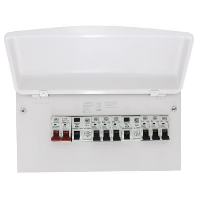 China Cheap Metal Mcu 100A 30Ma Rcd Mcb 12 Way With Switch 100A Power Distribution Box Consumer Unit for sale