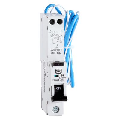 China High Level Copper Mk Plastic Silver SENTINEL Hot Sale Mcb 230V 6Ka 6A Residual Current Powered Mini Circuit Breaker Micro Rcbo for sale