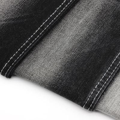 China Shrink-Resistant Good Touch Mercerized Black Woven Denim Fabric Price Yard for sale