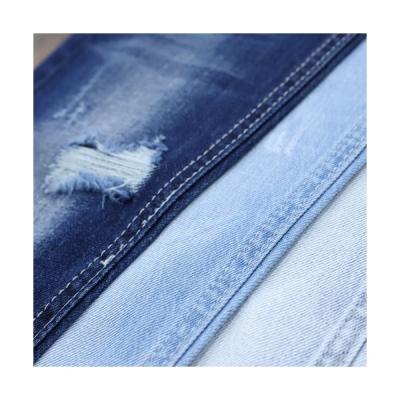 China 100% Cotton Twill Breathable Jeans Fabric Plain Bull Denim Fabric for sale