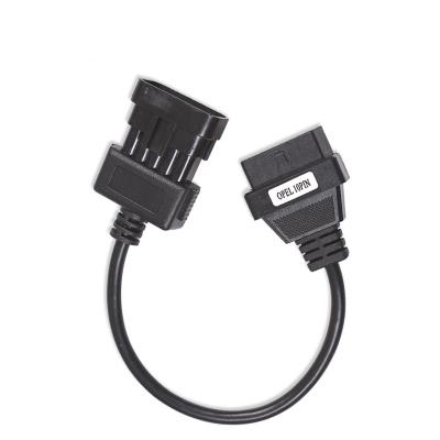 China All car factory direct sale obd1 10 pin to obd2 16 pin auto diagnostic cable for OPEL for sale