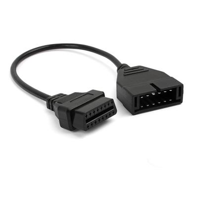 China For GM 12pin 2020 Newest OBD 2 OBD2 Connector For GM 12 Pin Adapter To 16 Pin Diagnostic Cable for sale