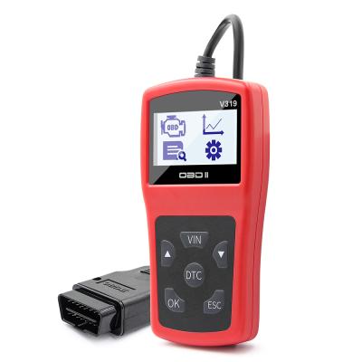 China New V319 obd2 CARS V319 car diagnostic tools code reader car engine light fault code reader for sale