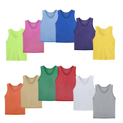 China high quality Mesh Training Vests Custom Color Logo Number Printed Sleeveless Scrimmage Wholesale Quick-drying training vests for sale