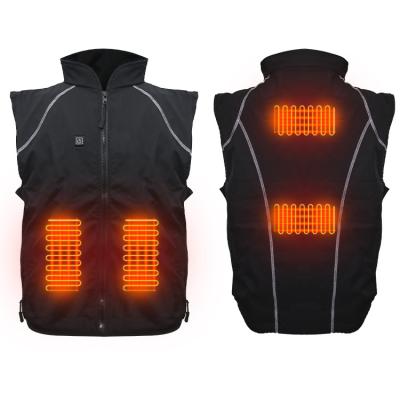 China Autumn Winter Cotton Vest Suit External Fishing Intelligent Heating Vest USB Breathable Electric Infrared Vest Passionate Winter for sale