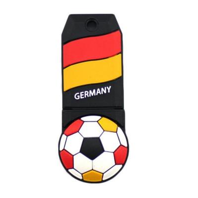 China Flash Stick Gifts 8gb 16gb PVC Silicone World Cup Soccer USB Pendrive for sale