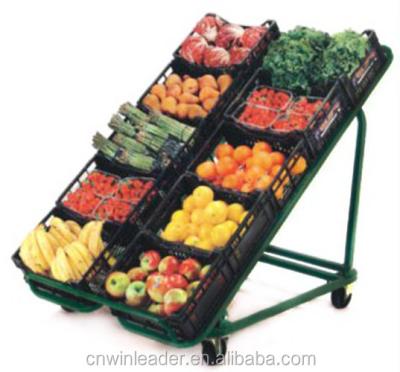 China Best Selling Durable Metal Wire Racks Standing Display Fruit Rack Vegetable Shelf for sale