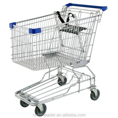 China Handsome Style Durable Asian Chrome Mini Supermarket Shopping Carts for sale