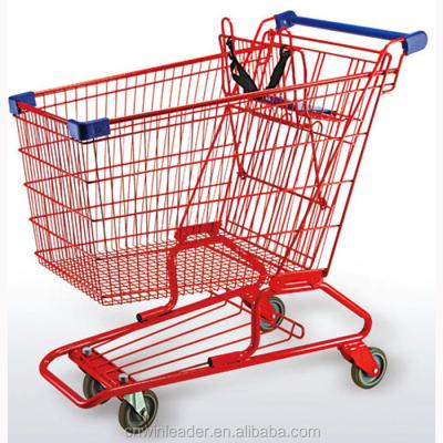 China Durable Canadian Supermarket Shopping Carts / Trolleys For Sale for sale