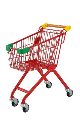 China Support Rear Swivel Wheels Kids Shopping Cart / Grocery Cart With Flag for sale