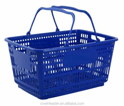 China Factory Price Durable Durable Grocery Plastic Hand Carry Shopping Basket for sale