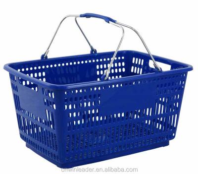 China Shopping basket made in 100% durable factory of good quality plastic for sale