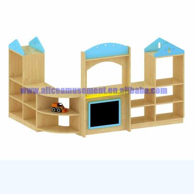 China The simple assembly of contemporary children's wooden shelves and simple solid wood children's magazine racks for sale